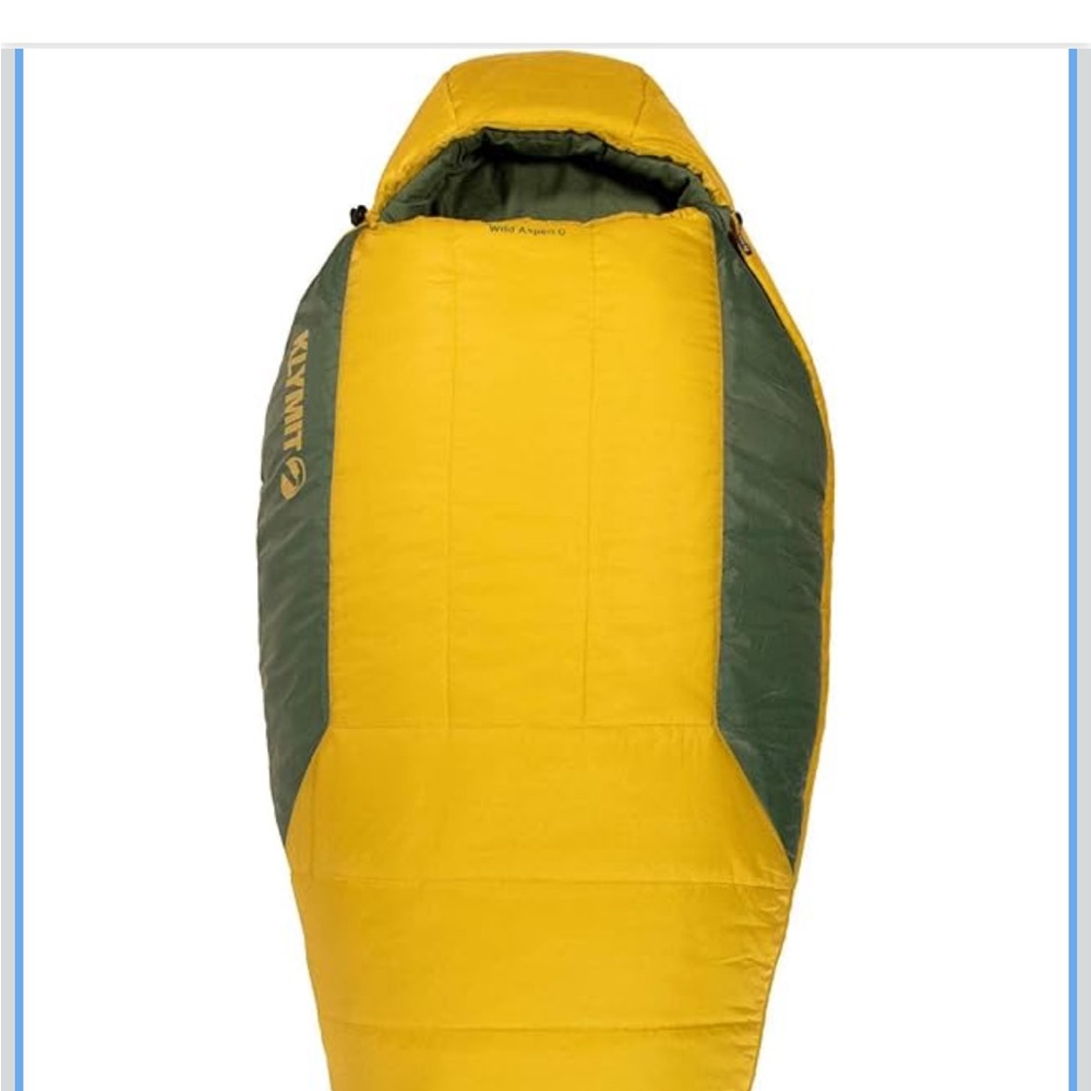 Klymit Yellow/Green Mummy Sleeping Bag